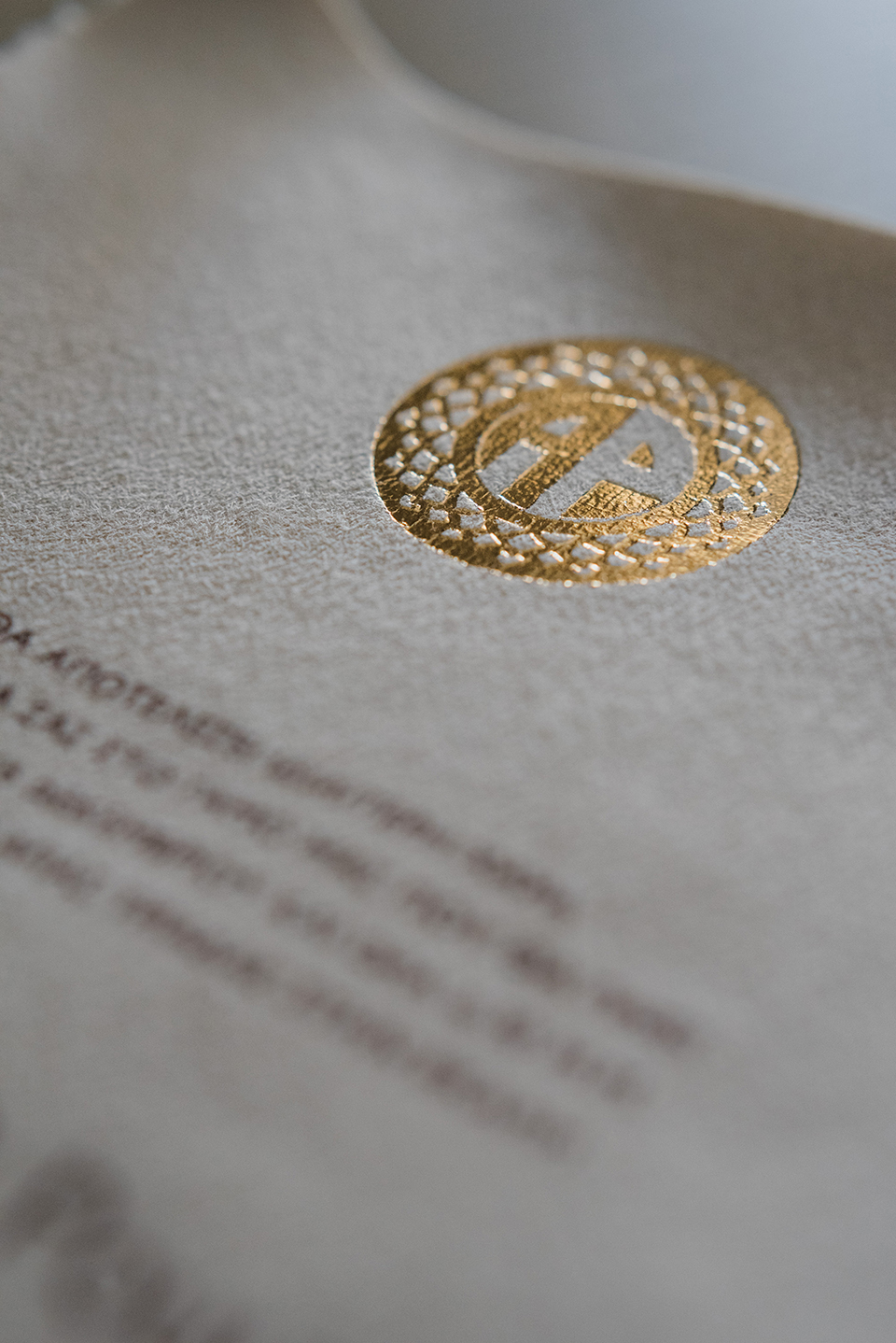 Gold Foil Wedding Invitations 