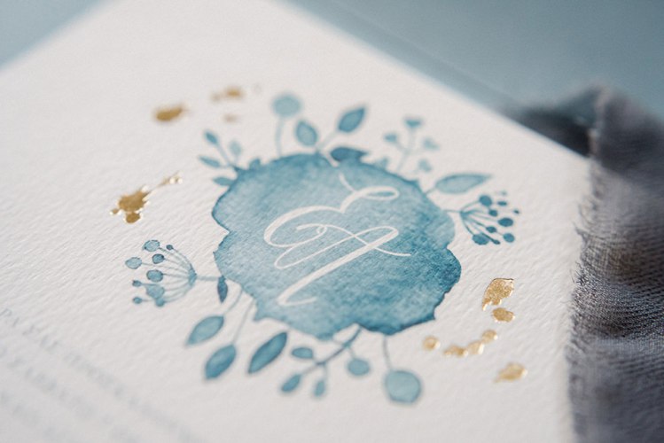 Fall wedding invitation