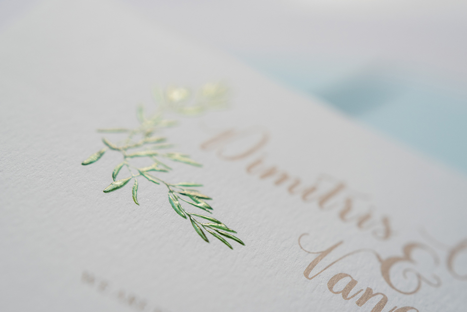 Οlive themed wedding invitations